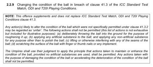 ICC Code of Conduct Article 2.2.9